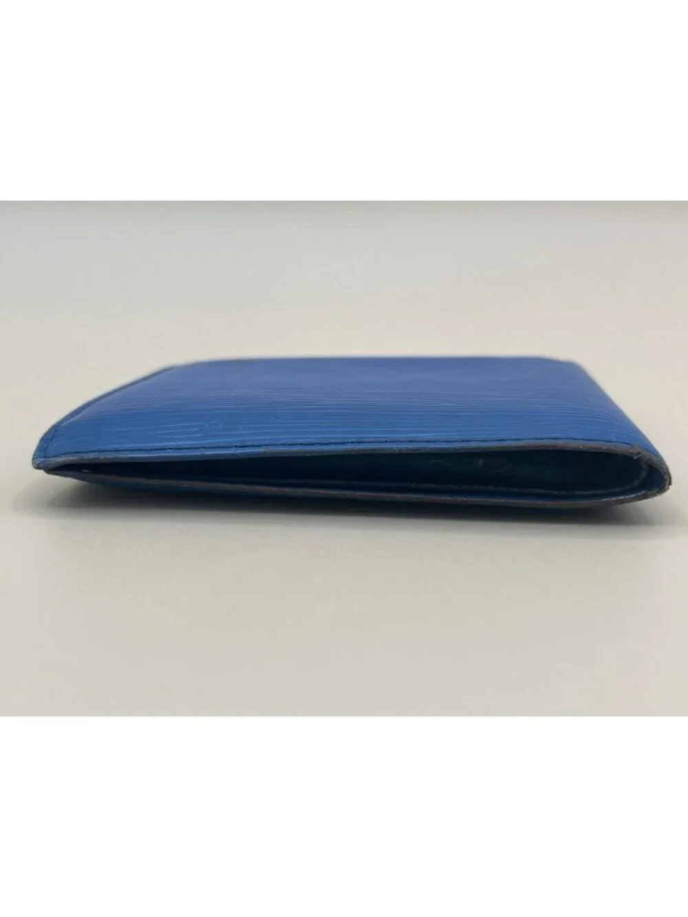 Louis Vuitton Blue Epi Leather Bifold Wallet With Coin Pocket